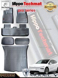 ALL NEW TESLA MODEL Y 2026 All Rows 6pcs Original Hippo Techmat Deep Dish Floor Matting / Waterproof /Durable/Odorless