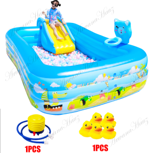 (Dikirim Dari Jakarta) Kolam Renang Karet Anak Dewasa Keluarga Ukuran 1.2 Sampai 1.5 Meter Jumbo Besar Mandi Bola Murah Inflatable Swimming Pool For Kids / Kolam Renang Anak / Kolam Renang Karet