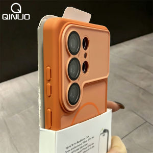Original Matte Magne Case For Samsung Galaxy S26 Ultra Plus Glass Lens Protector For Magsafe Wireless Charge Shockproof Cover