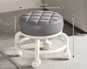 Swivel Stool Universal Wheel Low Stool chair 矮凳  Modern Minimalist Stool With Wheels  小吧凳