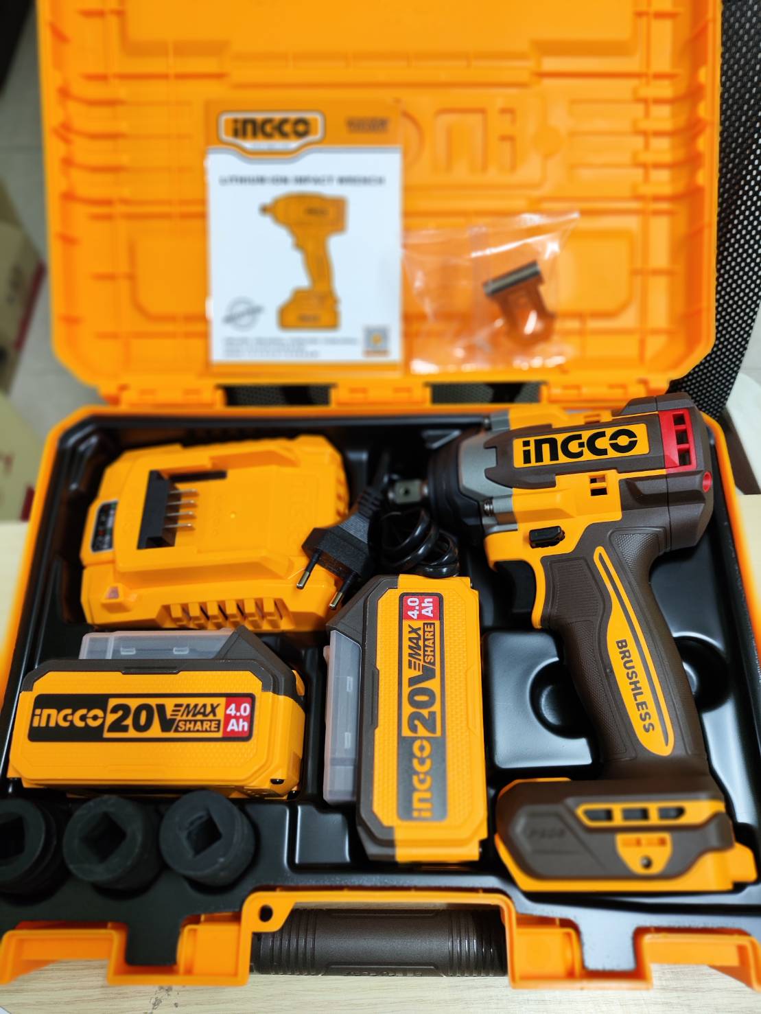 INGCO รุ่น CIWLI2050 แรงบิด 500 N.m บล็อคกระแทกไร้สาย 20V