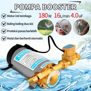 Pompa Pendorong Tekanan Air 100/150 Watt / Pompa Booster Stainless Steel / Rumah Tangga Otomatis 220V Keran Pompa Booster Air