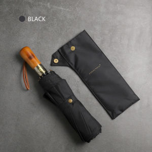 PARACHASE Large Umbrella for Men Business Automatic Umbrella Double Layer 10 Ribs Big Golf Umbrellas WIndproof Wooden Handle