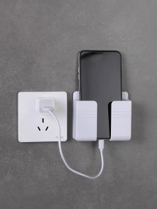 Giá Dán Tường Để Điện Thoại Remote Điều Khiển Ổ Cắm/ Giá Đỡ Sạc Điện Thoại Treo Tường/ Kệ Đựng Đồ Dán Tường Đa Năng