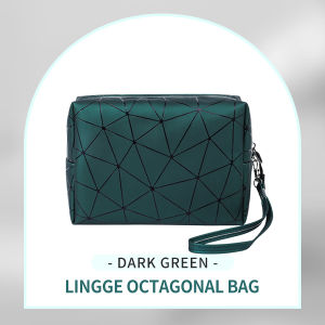 INNEOV Cosmetic Bag Cosmetic Bag Diamond Mesh Waterproof Storage Bag Cosmetic Bag 3D Handbag