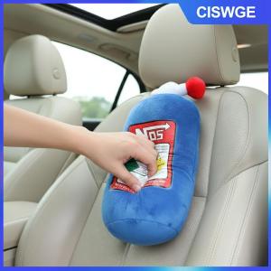 CISWGE Xe ghế cổ gối sáng tạo NOS Nitơ Oxit chai mềm sang trọng xe tựa đầu trang trí xe cổ hỗ trợ Ghế đệm