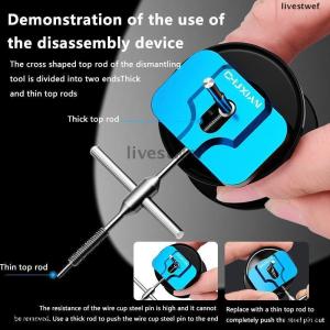 [COD] livestwef Reel Bearing Remover Kit Matertial Stainless Steel Repair Kit Baitcasting Maintenance Tools Spool Dismantling Device Pin