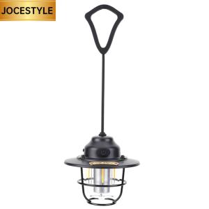 LED Camping Lamp 1200mAh Emergency Light Lantern IPX4 Waterproof Retro Atmosphere Chandelier Type C Charging for Outdoor