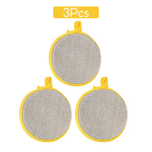 Multipurpose Wire Dishwashing Rag Dishwashing Sponge Wire Dishcloth Double Layer Wire Dish Cleaning