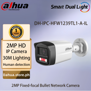 Dahua IP CCTV Camera 4MP/2MP Smart Dual Light Fixed-focal 30M Lighting Bullet Camera WithAudio Full color Network Camera