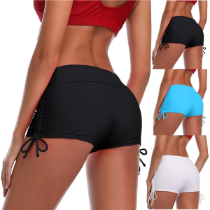 Nhanh Khô Quần bơi cho phụ nữ eo cao quần sọt bơi lội thấm beachwear cho thanh thiếu niên cô gái