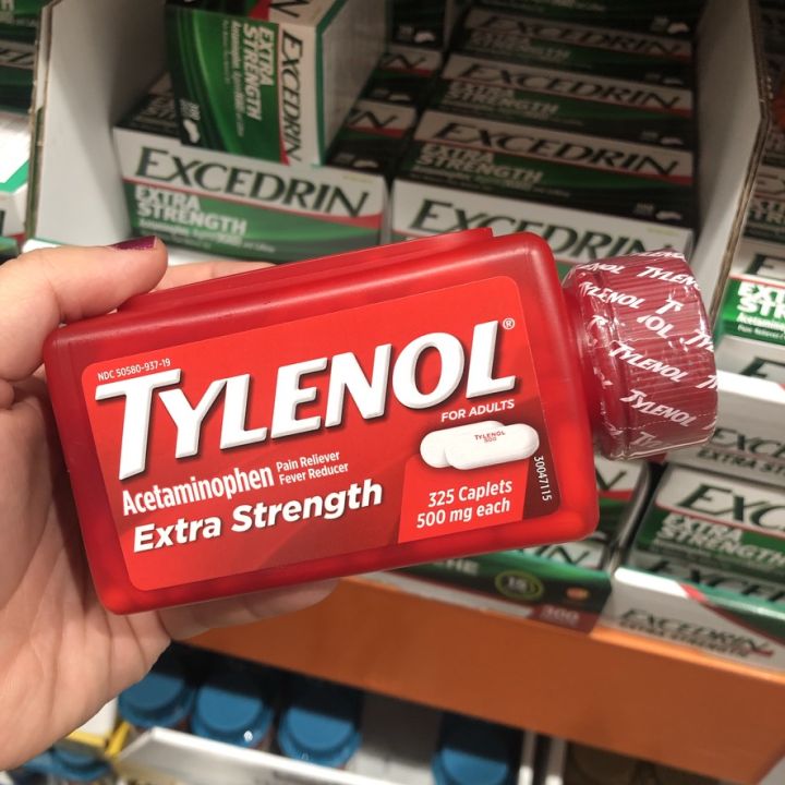 Tylenol Extra Strength 500mg 325 caplets FADED Expiration date SEPT
