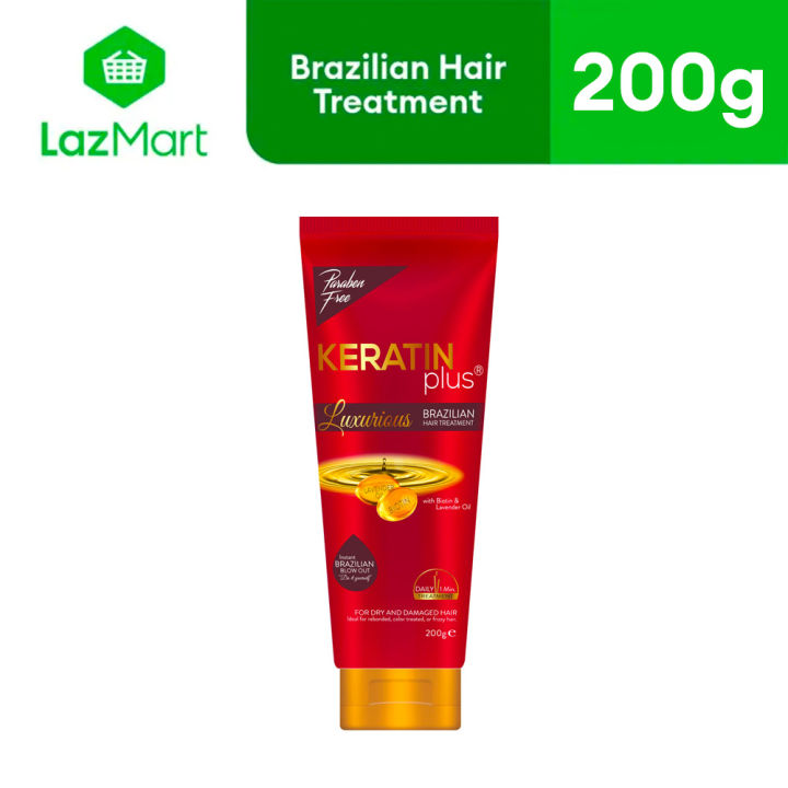 Keratin Plus Luxurious Brazilian Hair Treatment with Biotin and Lavender  Oil Tube 200g