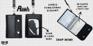 ID CARD HOLDER NAME TAG - RUSH POCKET oleh MOOD ADVENTURE