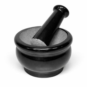 Premium Heavy Stone Mortar & Pestle 4.6kg | Large Grinder for Spices Garlic & Chutney (1 Set)
