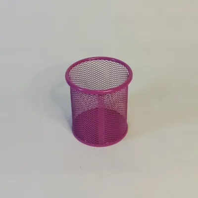 SOS Pen Stand Besi Segi/Bulat / Pen Holder / Pen Organizer / Tempat Pen/Pen Box