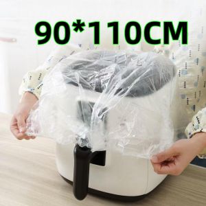 Disposable Dust Cover/ Disposable Dust Cover For Household Small/Thicken Plastic Dust-Proof Cover/ Air Fryer Rice Cooker Electric Fan Plastic Ash Cover