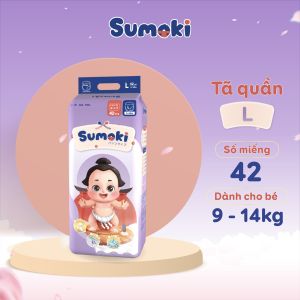 TÃ QUẦN TÃ DÁN DÀNH CHO EM BÉ SUMOKI THẤM HÚT TỐI ĐA SIÊU MỎNG CHỐNG TRÀN HIỆU QUẢ