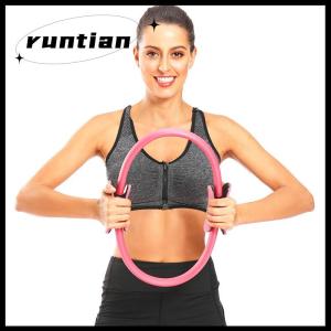 runtian 38CM Yoga Fitness Ring Circle Pilates Women Girl Exercise Home Resistance Elasticity Yoga Ring Circle Gym Pilates Accessories