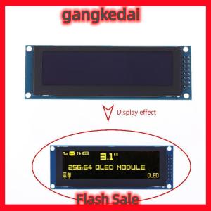 Gangke 3.12 Inch OLED Display Module SSD1322 256x64 For Arduino STM32 SPI I2C Interface With Pre-soldered Pin Header