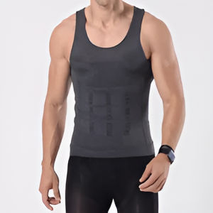 Mens Tummy Control Sculpting Body Vest Slimming Shapewear Abdomen Compression Shirt Workout Tank Tops