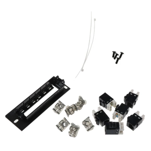 CAT6 RJ45อะแดปเตอร์สายเครือข่ายแผงพอร์ต6สำหรับเครือข่ายอีเธอร์เน็ต