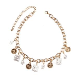 Fashionable Necklace Geometric Pendant Necklace Stylish Irregular Necklace Alloy Texture Suitable for Fashion Lover