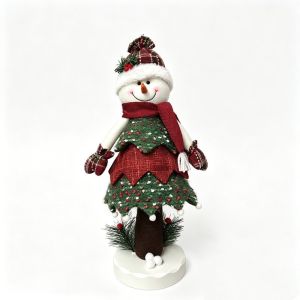 Santa Claus Snowman Electric Swing Doll with Luminous Base Ornament Tabletop Home Xmas Decor Gifts
