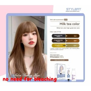 【SG Seller】Hair dye,2025Plant extract hair dye fresh odor Cover with white hair, no need bleach