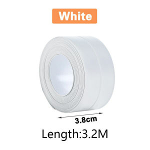 3.2M Waterproof Tape Sink Sealing Strip Kitchen Self Adhesive Tapes PVC Sealing Tape Sealant Tape Waterproof Tools and Home Improvement