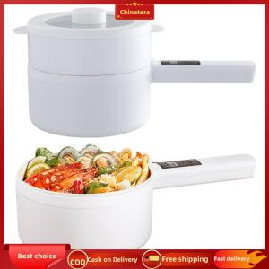 [Chinatera Malll] Ramen Cooker 2L Non-Stick Frying Pan Boil Dry Protection Multi-function Cooker with Steamer for Dorm Room Travel RV Hotel