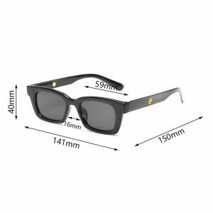Women and Men Small Square Trendy Sunglasses Aesthetic Shades UV400 Sunglasses Driving Eyewear