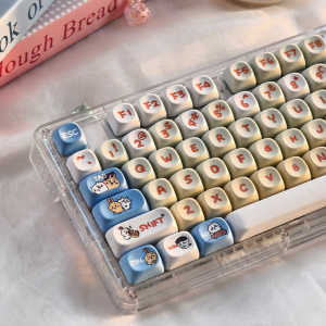 144 Keys/set Kohachi Keycaps MOA Profile GMK PBT Cute Anime Keycaps for Mechanical Keyboard Dye Sublimation Gaming Keycap