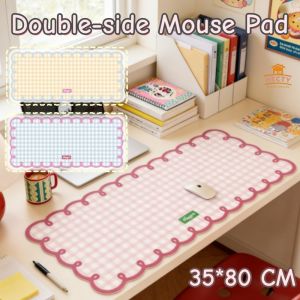 Double-side Large Mouse Pad Waterproof PU Leather Portable Reversible Office Computer Keyboard Pad