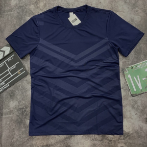 Áo thể thao nam chất thun lạnh ngắn tay đẹp cổ tròn cao cấp dập vân ATT01AGNTRON