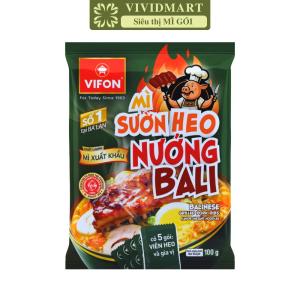 [GÓI LẺ] - VIFON - Mì Vifon xuất khẩu 4 vị: Tôm chua cay hoàng đế Trộn/Nước Sườn heo nướng Bali Trộn/Nước (100-180g/gói)
