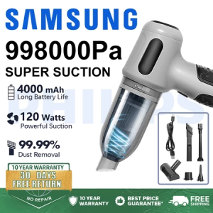 Samsung 998000Pa Vacuum Cleaner Cordless Wireless Ultra Quiet Strong Suction Portable 360W Home Car