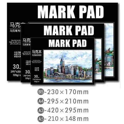 TOUCH A4 A5 A3 B5 Marker Pad Professional No Penetration Paper Drawing Album Sketchbook For Student Artists Art Supplies
