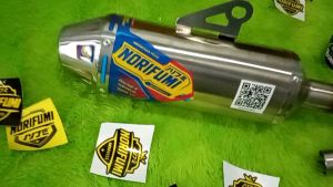 KNALPOT NORIFUMI ROCKET 4 TITANIUM CRF KLX WR DTRACKER FULL SYSTEM FULL STAINLESS