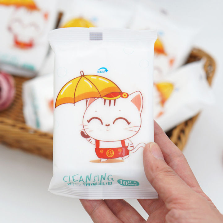 𝗠𝗨𝗟𝗧𝗜 𝗣𝗔𝗖𝗞 》10/20/50pcs Baby Wipes Wet Tissue Mini Travel Unflavor Tisu ...