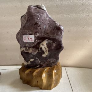 Đá đá trấn trạch cây đá tự nhiên Cao 38cm nặng 8 kg (màu đỏ) cho người mệnh Thổ và Hỏa