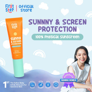 FIRST STEP - Sunny & Screen Protection SPF 50 30ml - Physical Sunscreen Bayi & Anak - Limited Edition Free BFF Kit x Alaia Sjahrir