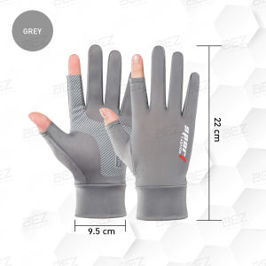 ถุงมือกันรังสีuv (1คู่) BEZ ถุงมือยุทธวิธี ถุงมือขี่จักรยาน ถุงมือกีฬา ถุงมือ จักรยาน มอเตอร์ไซค์ ถุงมือกัน uv ขับรถ Racing รถจักรยานยนต์ ระบายอากาศ ถุงมือกันแดด ถุงมือโชว์นิ้ว ถุงมือขับมอไซกันแดด Anti-UV gloves ถุงมือไรเดอร์ bike gloves // SP-GLOVE