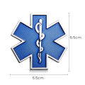 BuyV Metal STAR OF LIFE Nursing Ambulance Sticker Car Decoration Badge Decals. 