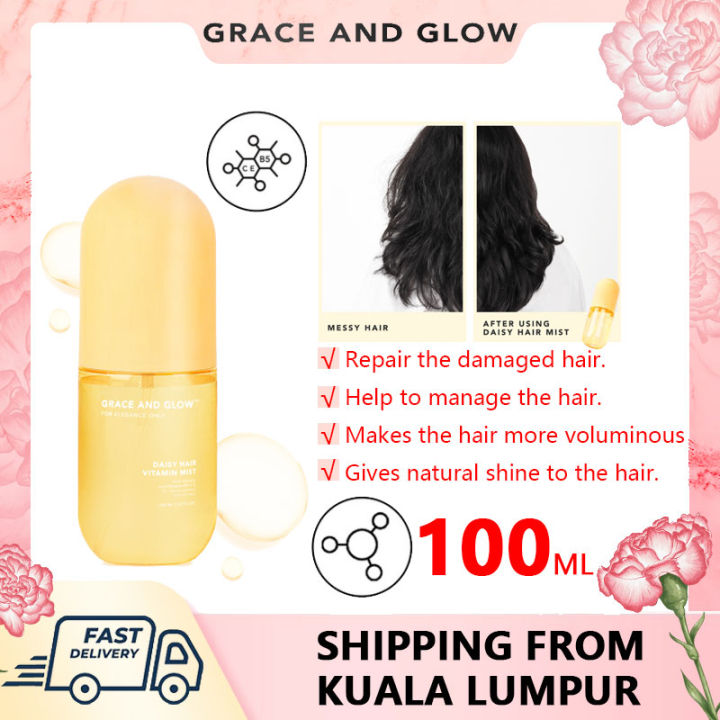 Grace and Glow Daisy Hair Vitamin Mist Sweet scented and Silk hair