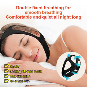 【Comfortable/No Odor】Triangular Chin Strap For Stopping Snoring Anti-snoring Sleep Care Chin Support Strap Sleep Aid Wrap Support Strap Adjustable Breathable Correction Strap