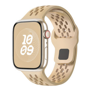 Breathable Sport Strap Compatible with Apple Watch Ultra 49mm 42mm 38mm 40mm 44mm 41mm 45mm Women Men Silicone Band for iWatch Series 9 8 SE 7 6 5 4 3 2 1
