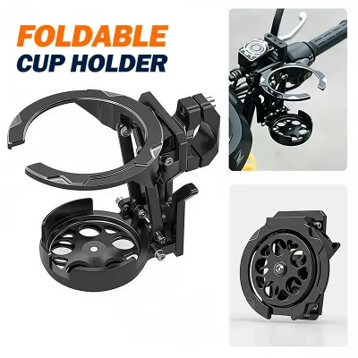 Foldable Universal Water Bottle Holder Adjustable Handle Cup Holder Motorcycle And Bicycle Drink Holder