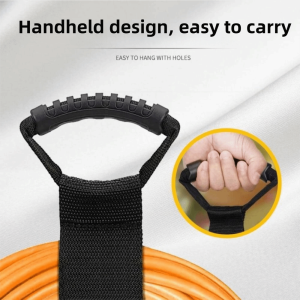 GIORGIONE 2Pcs Heavy-Duty Cable Storage Straps Reusable S/M/L Heavy Storage Strap Organization Tool Hand-held Handle Extension Cord Organizer Warehouse