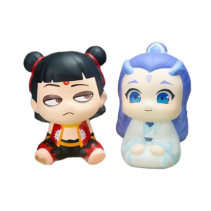 Nezha ตุ๊กตานุ่มนิ่มลดความเครียดและผ่อนคลายของเล่นแบบบีบปลอดภัยและน่ารักสำหรับออฟฟิศผู้ใหญ่เด็กนักเรียนผ่อนคลายสงบ